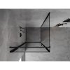 Mexen Mist-B, 1-křídlý ​​výklopný sprchový kout levý 80 x 80 cm, čiré sklo-černý rám, 8A2T-080-080-70-70-L