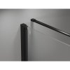 Mexen Mist-B, 1-křídlý ​​výklopný sprchový kout, pravý, 70 x 85 cm, čiré sklo-černý rám, 8A2T-070-085-70-70-P