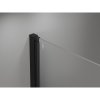 Mexen Mist-F Duo, skládací sprchový kout 120 x 85 cm, čiré sklo-černá mřížka, 8A6-120L-085P-70-77