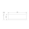 392845 polysan deep plain nika panel 140x36cm 72957