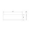 105564 polysan deep plain panel celny lavy 120x36cm 83666