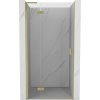 Mexen Mist-H L, 1-křídlé sprchové dveře levé 95 cm, čiré sklo, zlatý matný profil, 8A5L-095-000-55-00-L