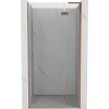 Mexen Mist-H L, 1-křídlé sprchové dveře pravé 100 cm, čiré sklo, měděný matný profil, 8A5L-100-000-65-00-P