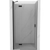 Mexen Mist-H, 1-křídlé sprchové dveře levé 115 cm, čiré sklo, černý profil, 8A5-115-000-70-00-L