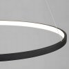 Toolight, LED závěsné osvětlení 80cm LHJ012-CP, černá matná, OSW-50045