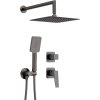 Deante Blur, podomítkový sprchový set s hlavovou a ruční sprchou, grafitová, DEA-NQL_D9YK