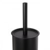 Erga Yami, držák toaletního papíru s WC kartáčem a zásobníkem na papír, černá, ERG-YKA-P.YAMI-FB
