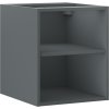 Mexen Box-A, otevřená skříňka s policí 40 cm, grafitová matná, 91AX2-0400-470-0-66