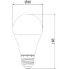 Mexen Nova, LED žárovka E27, A60, 8W, studená - 4000K, 840 lm - L100-E27-0865-01