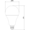 Mexen Nova, LED žárovka E27, A95, 25W, teplá - 3000K, 2625 lm - L100-E27-2530-01