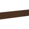 Mexen, Rýhované čelo pro korpus koupelnové skříňky 100 x 20 cm, ořech, 91A20-1000-235-1-86