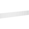 Mexen, Rýhované čelo pro korpus koupelnové skříňky 140 x 20 cm, bílá matná, 91A20-1400-235-1-01
