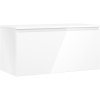 Mexen Orio, koupelnová skříňka 100 cm s horní částí, 1 zásuvka, bílá lesklá, 91A10-10047-1-BFC00