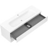 Mexen Orio, koupelnová skříňka 140 cm s umyvadlem Vela, 2 zásuvky, bílá matná, 91A10-14047-2-BFF01-W23M01