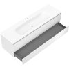 Mexen Orio, koupelnová skříňka 160 cm s umyvadlem Vela, 2 zásuvky, bílá matná, 91A10-16047-2-BFF01-W23M01