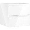 Mexen Orio, koupelnová skříňka 50 cm, 2 zásuvky, bílá lesklá, 91A10-05047-2-BFF00