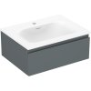 Mexen Orio, koupelnová skříňka 60 cm s umyvadlem Vela, 1 zásuvka, grafitová matná/bílá matná, 91A10-06023-1-BF66-W23M01