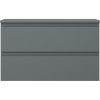 Mexen Orio, koupelnová skříňka 80 cm s horní částí, 2 zásuvky, grafitová matná, 91A10-08047-2-BFFC66