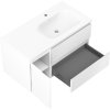 Mexen Orio, koupelnová skříňka 90 cm s pravým umyvadlem Vela, 2S, 1D, bílá matná, 91A13-09047-3-BBFFFF01-W23P01