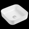 Invena Reja, umyvadlo na desku 390x390x140 mm, bílá lesklá, INV-CE-15-001-C
