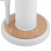 Erga Sisu, držák na toaletní papír se zásobníkem a WC kartáčem 3v1, bílá-hnědá, ERG-YKA-P.SISU-WHT-B