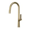 Gamma Awra, kuchyňská baterie s vytahovací výlevkou a dvoufunkční sprchou, zlatá matná, GMA-BAA-BGD