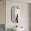 ErgaOvalMirror50x90cmGoldFrame 2