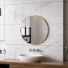 ErgaRoundMirror70x70cmGodenFrame 2