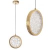 Rea, Křišťálový Závěsný Lustr LED G089-1CP Złota, OSW-09706