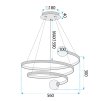 Rea, Závěsná lampa LHJ029-CP BLACK, OSW-50047