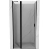 Mexen MIST, 1-křídlé sprchové dveře (1d+1s) 90x200 cm, 6mm čiré sklo, černý profil, 8A4-090-000-70-00