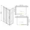 49276 9 mexen omega sprchovaci kut 140x70cm 8mm sklo cierny profil cire sklo 825 140 070 70 00