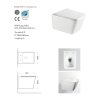 Závěsný set GEBERIT Duofix Basic+ WC mísa Erga Mery+ 51x36 cm + WC sedátko + splachovací tlačítko, bílá, GEBERIT-MERY-TO2-WH-SET1