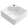 Aqualine, NEXA keramické umyvadlo rohové 30x30cm, bílá, NP436