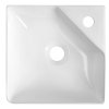 Aqualine, NEXA keramické umyvadlo rohové 30x30cm, bílá, NP436