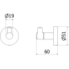mexen remo haczyk na recznik black chrome 70507351 73