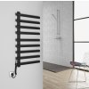 Sapho, ELCOR elektrický sušák ručníků 480x920x50mm, 128W, černá matná, EB460