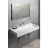 Sapho, GODIVA umyvadlo 96x44cm, litý mramor, bílá, GU096-0