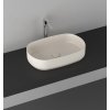 Sapho, INFINITY OVAL keramické umyvadlo na desku, 55x36 cm, Ivory, 10NF65055-2K