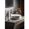 Sapho, INFINITY ROUND keramické umyvadlo na desku, průměr 36x12 cm, bílá, 10NF65036