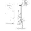 115770 sapho jacob sprchovy panel 200x1500mm cierna matna wn683