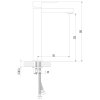 Sapho, LATUS 25 stojánková umyvadlová baterie bez výpusti, vysoká, chrom, 1102-04