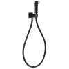 Sapho, Nástěnný ventil s ruční bidetovou sprškou a bezpečnostní pojistkou, hranatý, černá matná, SG108NE