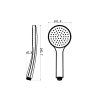 116847 sapho rucna sprcha priemer 102mm abs chrom 1204 43