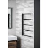 Sapho, SLICE Sušák ručníků 520x790mm, černá mat, SN883
