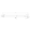 96282 sapho sprchove ramienko 450mm chrom d30a