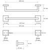 100380 1 sapho x square drziak uterakov 650mm chrom xq403