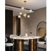 Tolight, Závěsná lampa - skleněné koule 6 ks APP919-6CP, zlatá, OSW-03231
