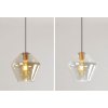 Toolight - skleněná stropní svítilna Amber APP439-1CP, zlatá, OSW-00570