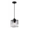 Toolight, křišťálová závěsná lampa E27 60W APP511-1CP, černá, OSW-08551
